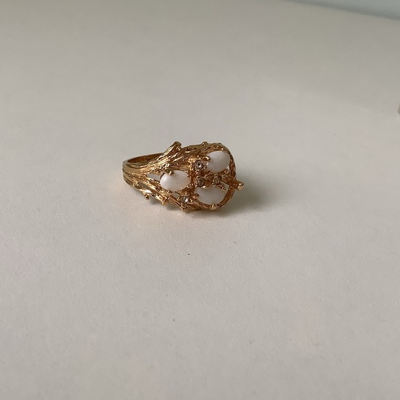 NEW vintage cocktail ring Opal Twig Branch - Picture 9 of 14